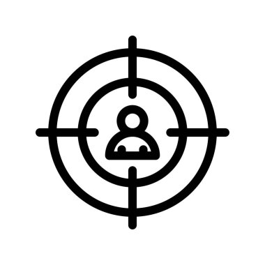 vektör hedef simgesi illüstrasyonu