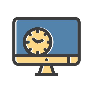 vektör lcd simgesi illüstrasyonu