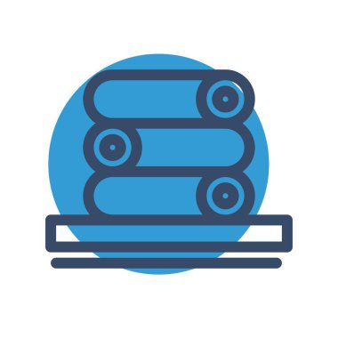 vektör havluları simge illüstrasyonu