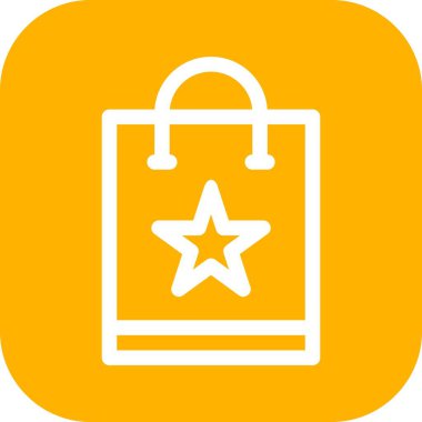 Vektör alışveriş torbası simgesi