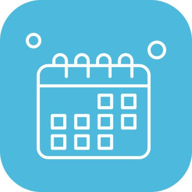 vektör Takvimi Simgesi illüstrasyonu