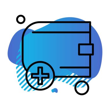 cüzdan ikonu vektör illüstrasyonu