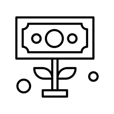 Dolar simgesi vektör illüstrasyonu