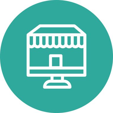 vektör mağaza simgesi çizimi