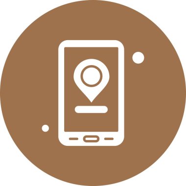 Vektör konumu simge illüstrasyonu