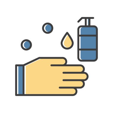 vektör yıkama el ico