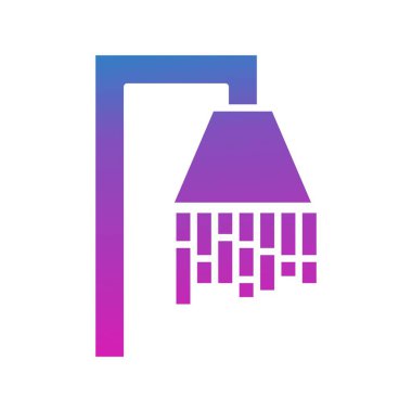  vektör duş simgesi çizimi