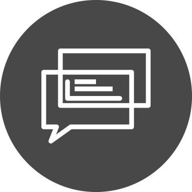  Vektör sohbet simgesi illüstrasyonu