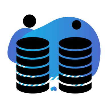 Vektör para simgesi çizimi