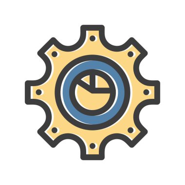  vektör pasta çizelgesi simgesi