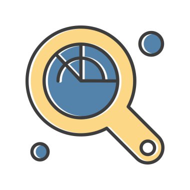 Vektör büyüteç ico