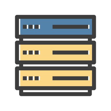 vektör sunucu illüstrasyonu