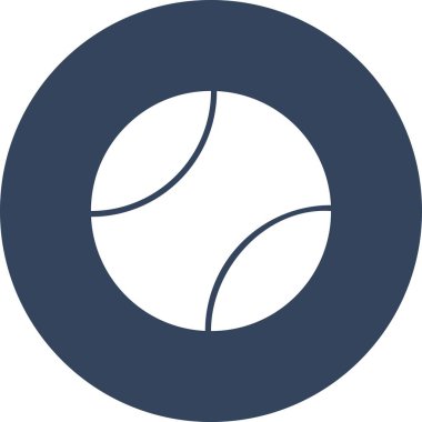 vektör tenis topu simgesi