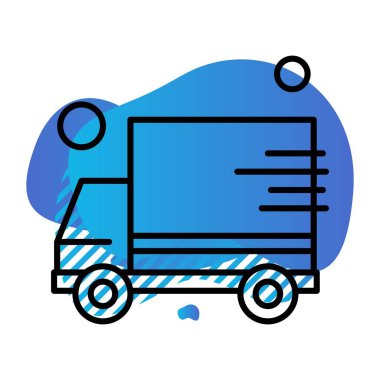 vektör dağıtım aracı simgesi