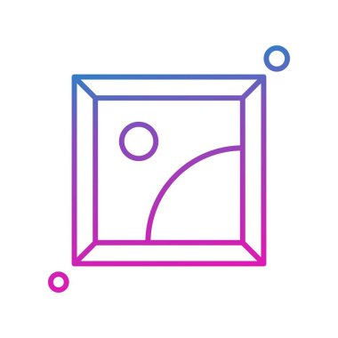 Vektör galerisi simgesi illüstrasyonu