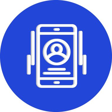 Telefon simgesinin vektör illüstrasyonu