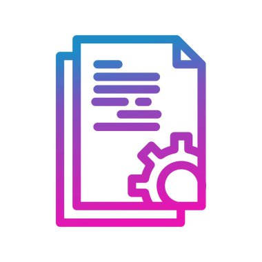 Vektör belgesi Simge illüstrasyonu