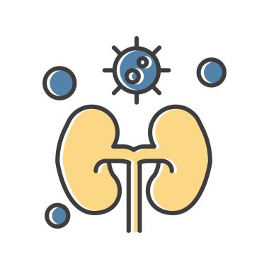 vektör böbrek simgesi illüstrasyonu