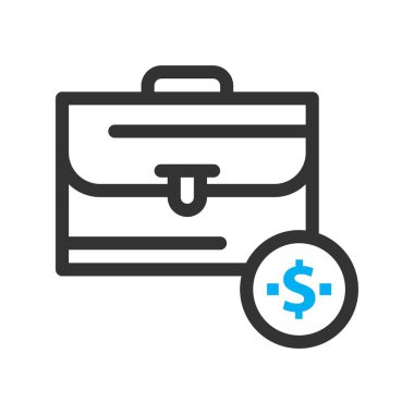 bavul ikonu vektör illüstrasyonu