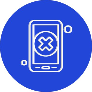 vektör çapraz simgesi illüstrasyonu