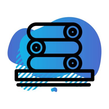 vektör havluları simge illüstrasyonu