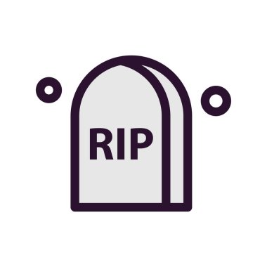 vektör mezar simgesi çizimi