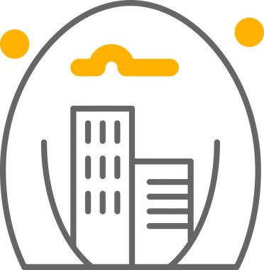 özet vektör illüstrasyon simgesi