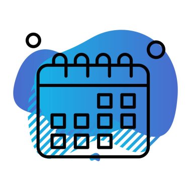 vektör Takvimi Simgesi illüstrasyonu