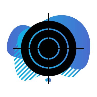 Vektör Hedef simgesi illüstrasyonu
