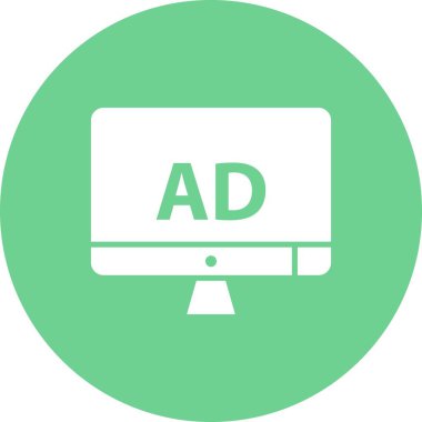 vektör lcd simgesi illüstrasyonu