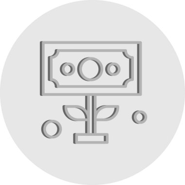 Dolar simgesi vektör illüstrasyonu