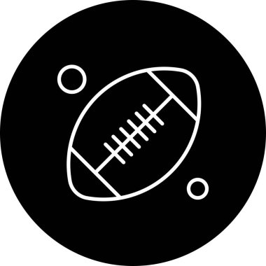 Rugby ikonu illüstrasyonu