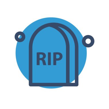 vektör mezar simgesi çizimi