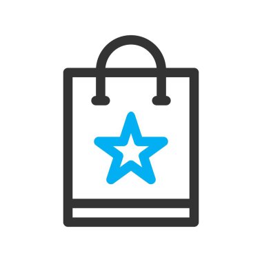 Vektör alışveriş torbası simgesi