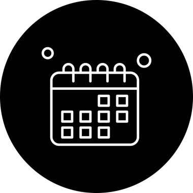 vektör Takvimi Simgesi illüstrasyonu