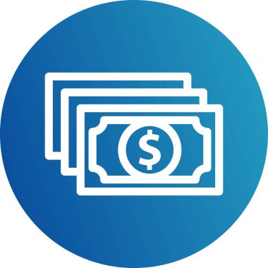 Dolar simgesi vektör illüstrasyonu