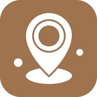 Vektör konumu simge illüstrasyonu