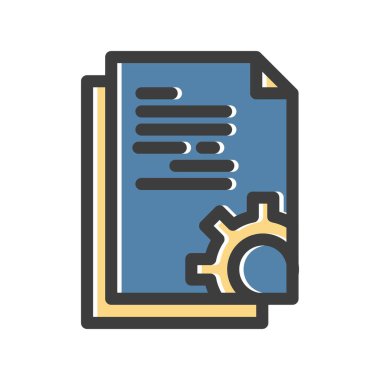 Vektör belgesi Simge illüstrasyonu