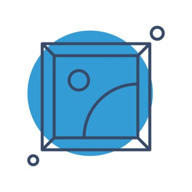 Vektör galerisi simgesi illüstrasyonu