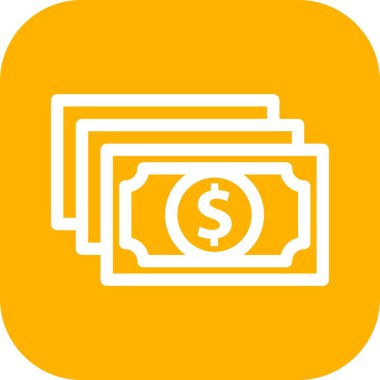 Dolar simgesi vektör illüstrasyonu