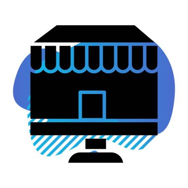 vektör mağaza simgesi çizimi