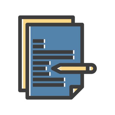 Vektör belgesi Simge illüstrasyonu