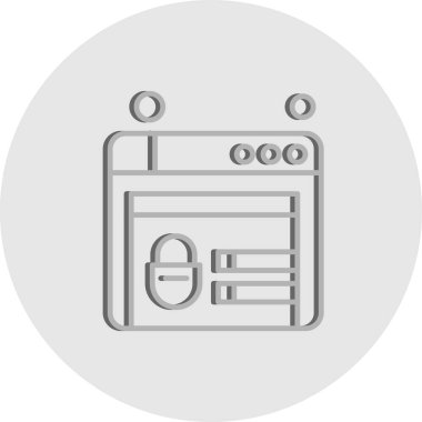 websitesi simgesi vektör illüstrasyonu