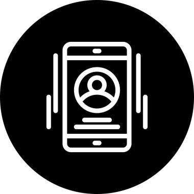 Telefon simgesinin vektör illüstrasyonu