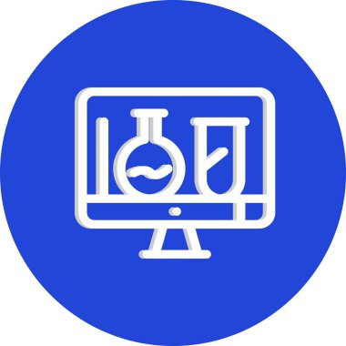 vektör lcd simgesi illüstrasyonu