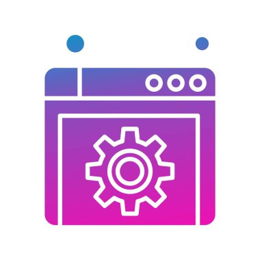 websitesi simgesi vektör illüstrasyonu