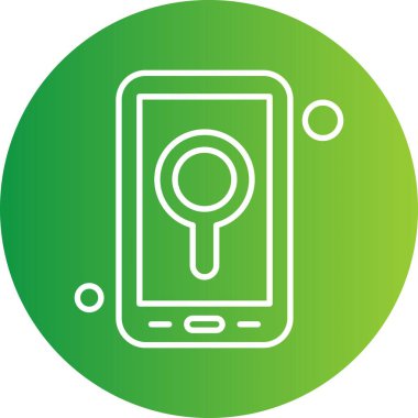 Vektör konumu simge illüstrasyonu