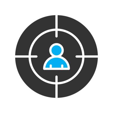 vektör hedef simgesi illüstrasyonu