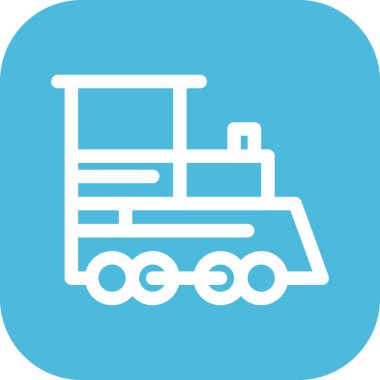 vektör tren motoru simgesi