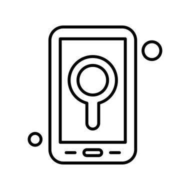 Vektör konumu simge illüstrasyonu